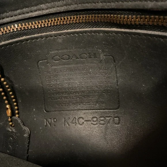 SOLD! SOLD! 9870 Court black leather crossbody shoulder dress purse tote bag - Picture 4 of 8